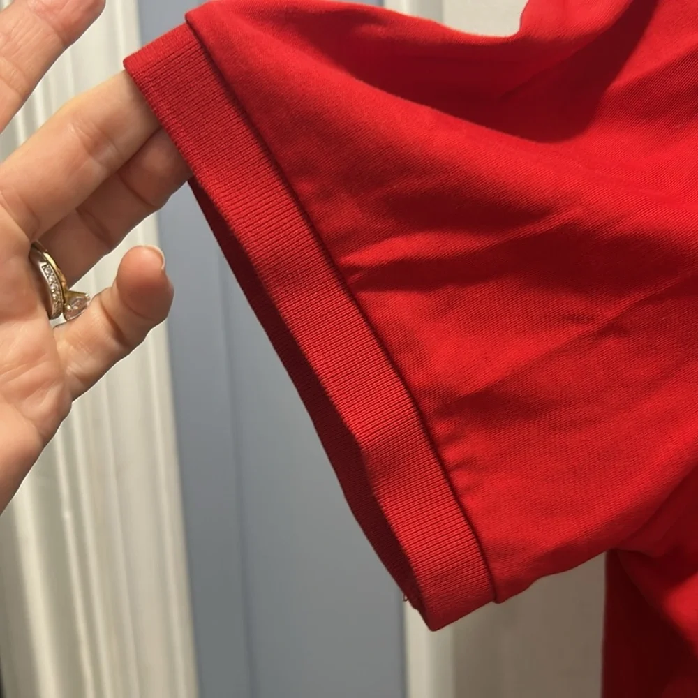 Ralph Lauren Red Polo Shirt Classic Cotton Casual